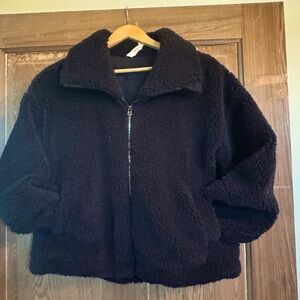 Lululemon Cozy Black Sherpa Jacket